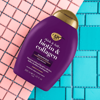 OGX Thick & Full + Biotin & Collagen Volumizing Shampoo (385ml)