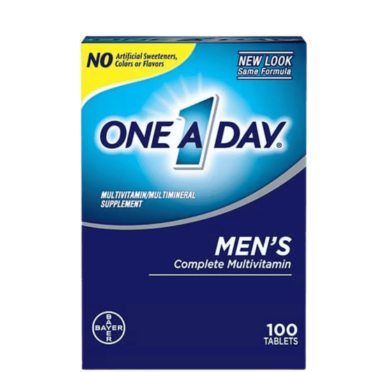 One a Day Men's Health Formula Multivitamin Multimineral Tablets 100 Tabs