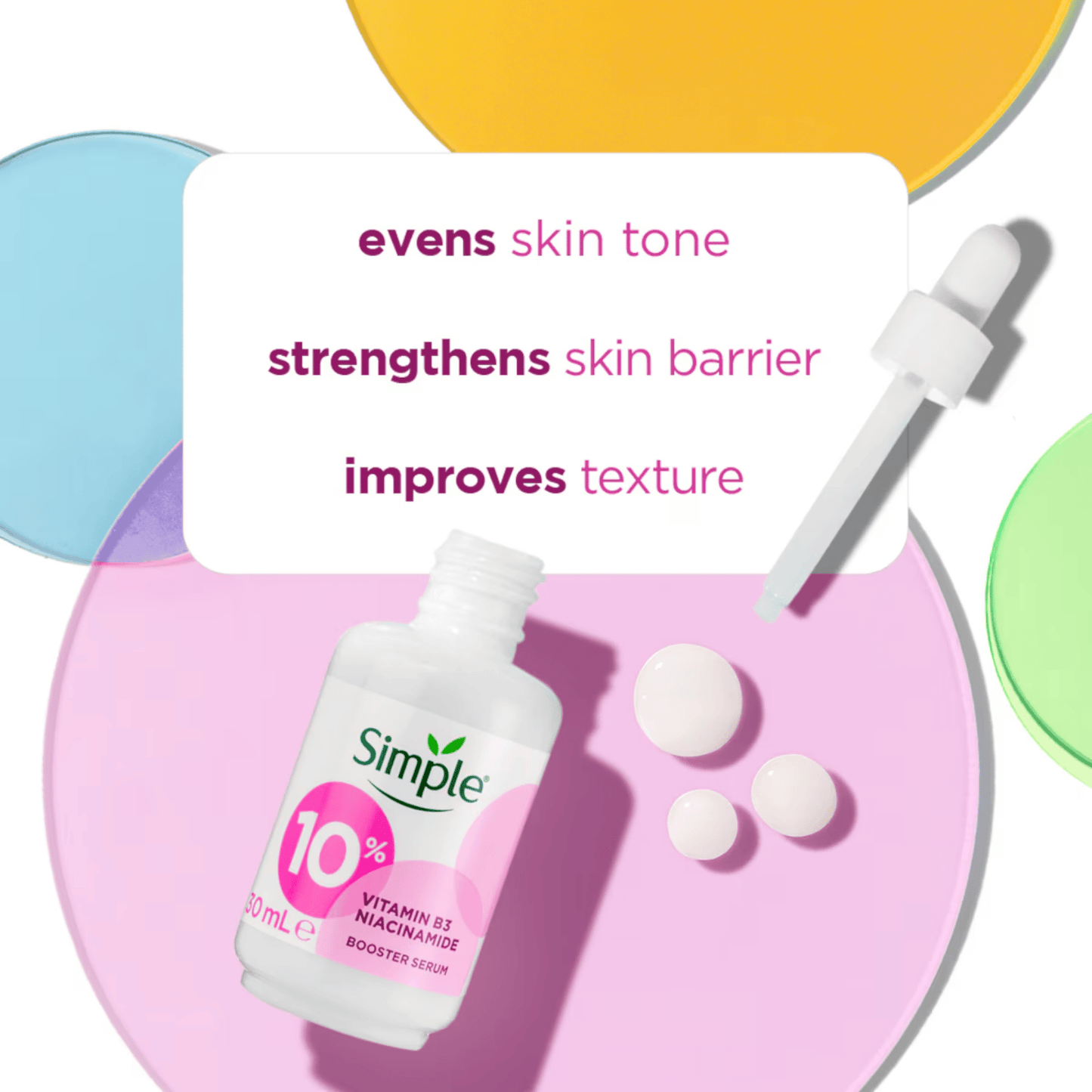 Simple 10% Vitamin B3 Niacinamide Booster Serum (30ml)