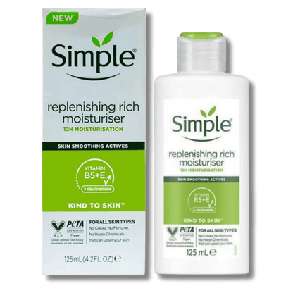 Buy Online Simple Replenishing Rich Moisturiser Kind To Skin (125ml) In Pakistan From SkinStash!