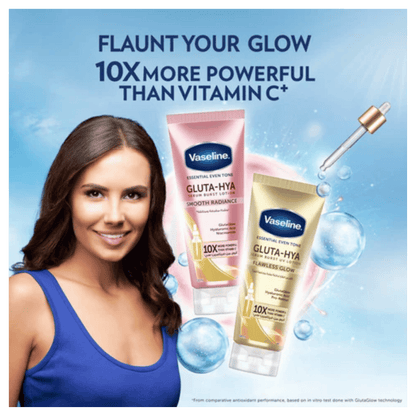 Vaseline Essential Even Tone Flawless Glow Gluta-Hya Serum Burst Lotion