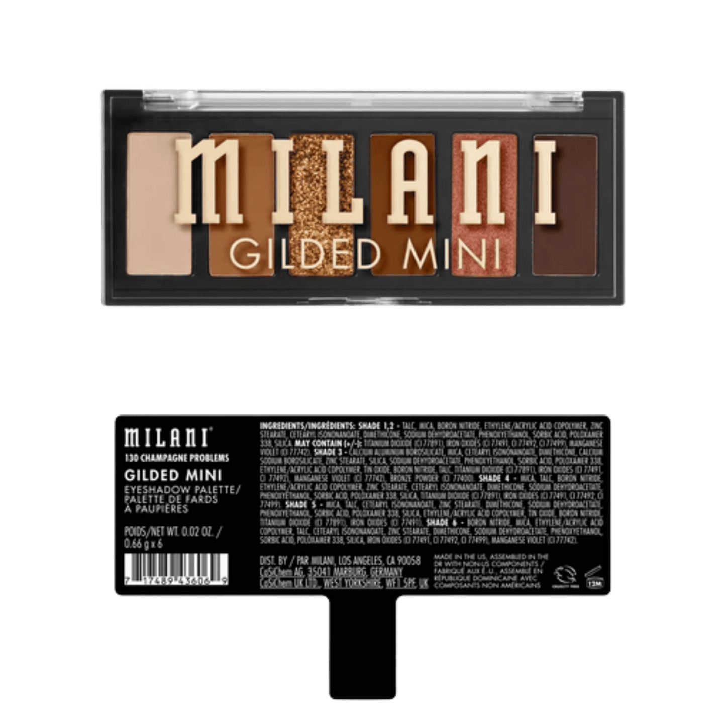 Milani Gilded Mini Eyeshadow Palette (0.66g)