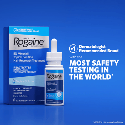 Rogaine Men's% Minoxidil Topical Solution Hair Regrowth Treatment (90 ml)
