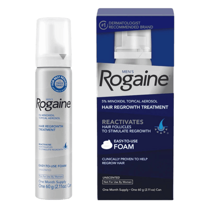 Rogaine Men's 5% Minoxidil Topical Aerosol Hair Regrowth Treatment (60g)