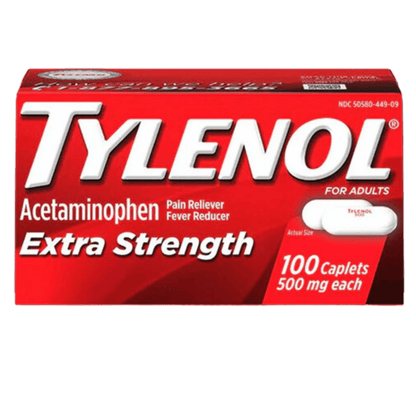 Tylenol Extra Strength 100 Caplets (500mg)