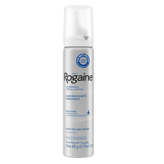 Buy Rogaine Men's 5% Minoxidil Topical Aerosol (60g) In SkinStash!