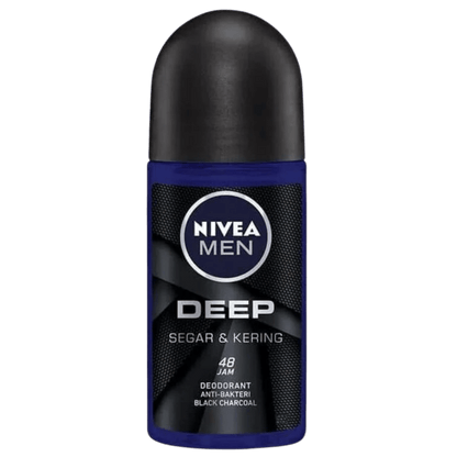 Buy Nivea Men Deep Segar & Kering Roll-on Deodorant 72hr (50ml) In Pakistan From SkinStash!