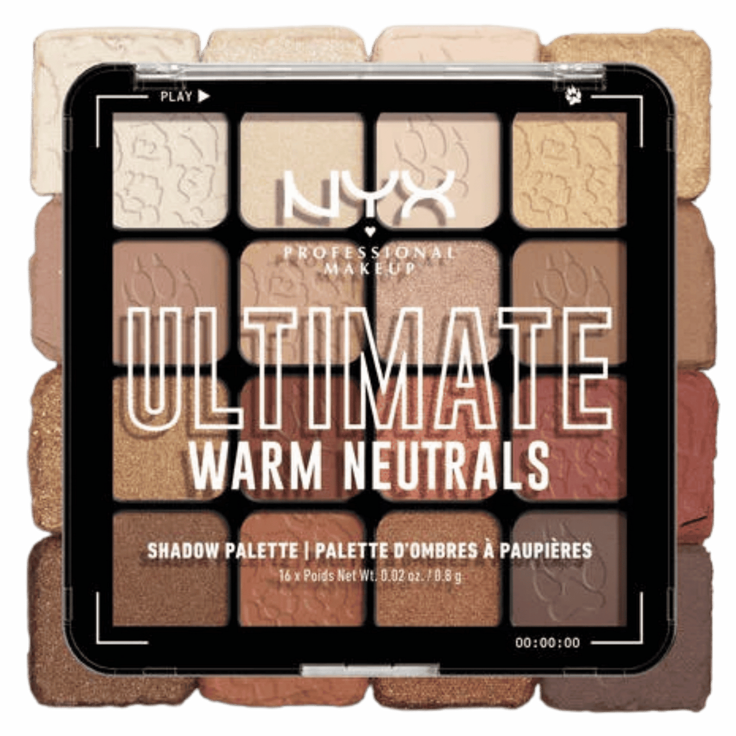 Nyx Ultimate Warm Neutrals Shadow Palette (0.8g)