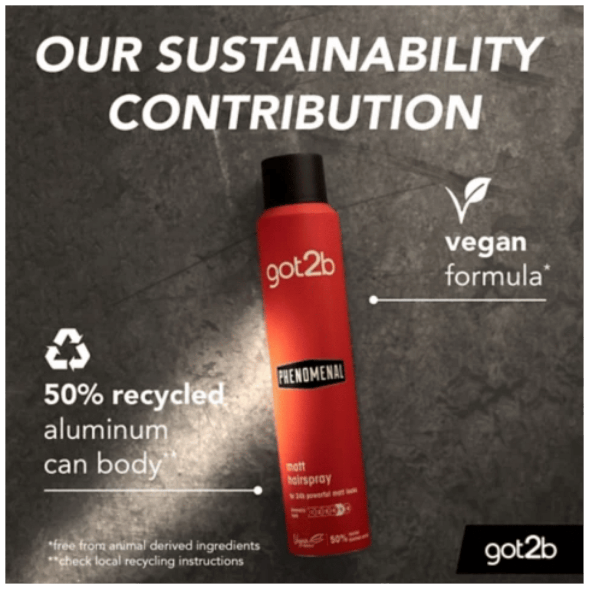 Schwarzkopf Got2b Phenomenal Matt Hairspray Natural Matte Look Available in Pakistan