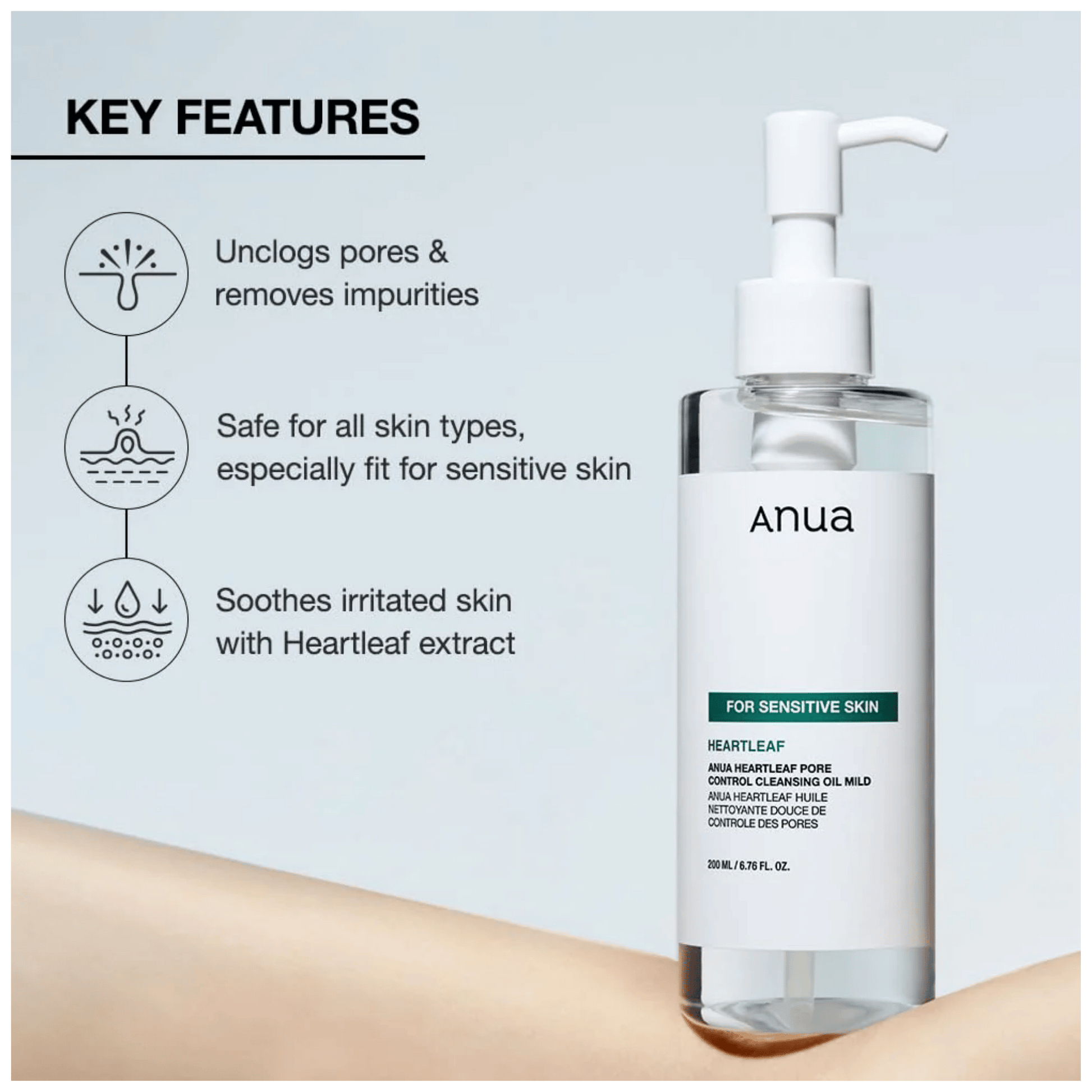 Buy Anua Heartleaf Cleansing Oil Online at Skinstash.pk