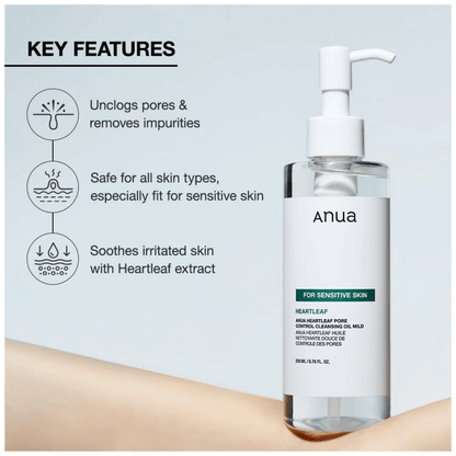 Buy Anua Heartleaf Cleansing Oil Online at Skinstash.pk