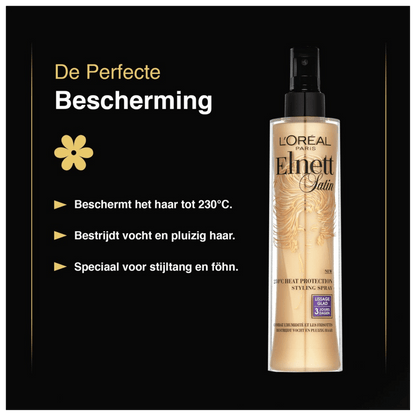 L'Oréal Elnett Straight Hair Heat Protectant Bottle