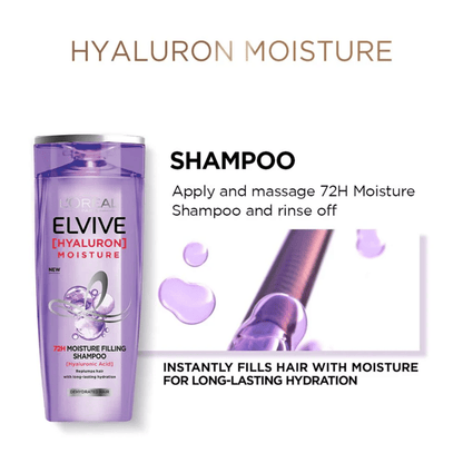 L'Oreal Paris Elvive Hyaluron Moisture 72H Moisture Filling Shampoo
