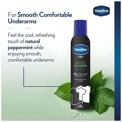 Vaseline Men Double Invisible Deodorant Spray Available in Pakistan