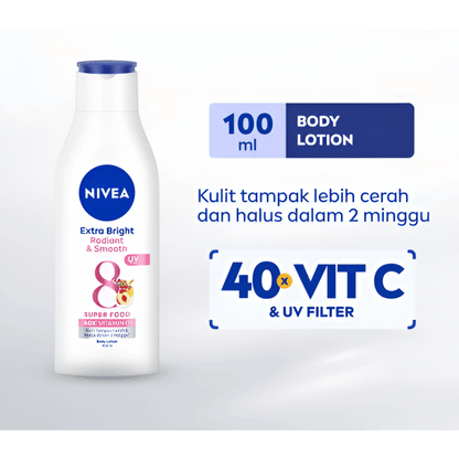 Nivea Extra Bright Radiant & Smooth Super Food Body Lotion (100ml)