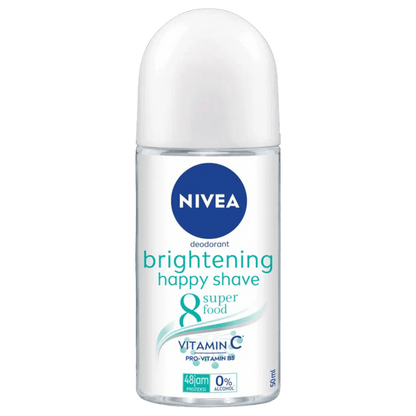 Nivea Brightening Happy Shave Deodorant Roll on (50ml) Buy Online In Pakistan Frm SkinStash!