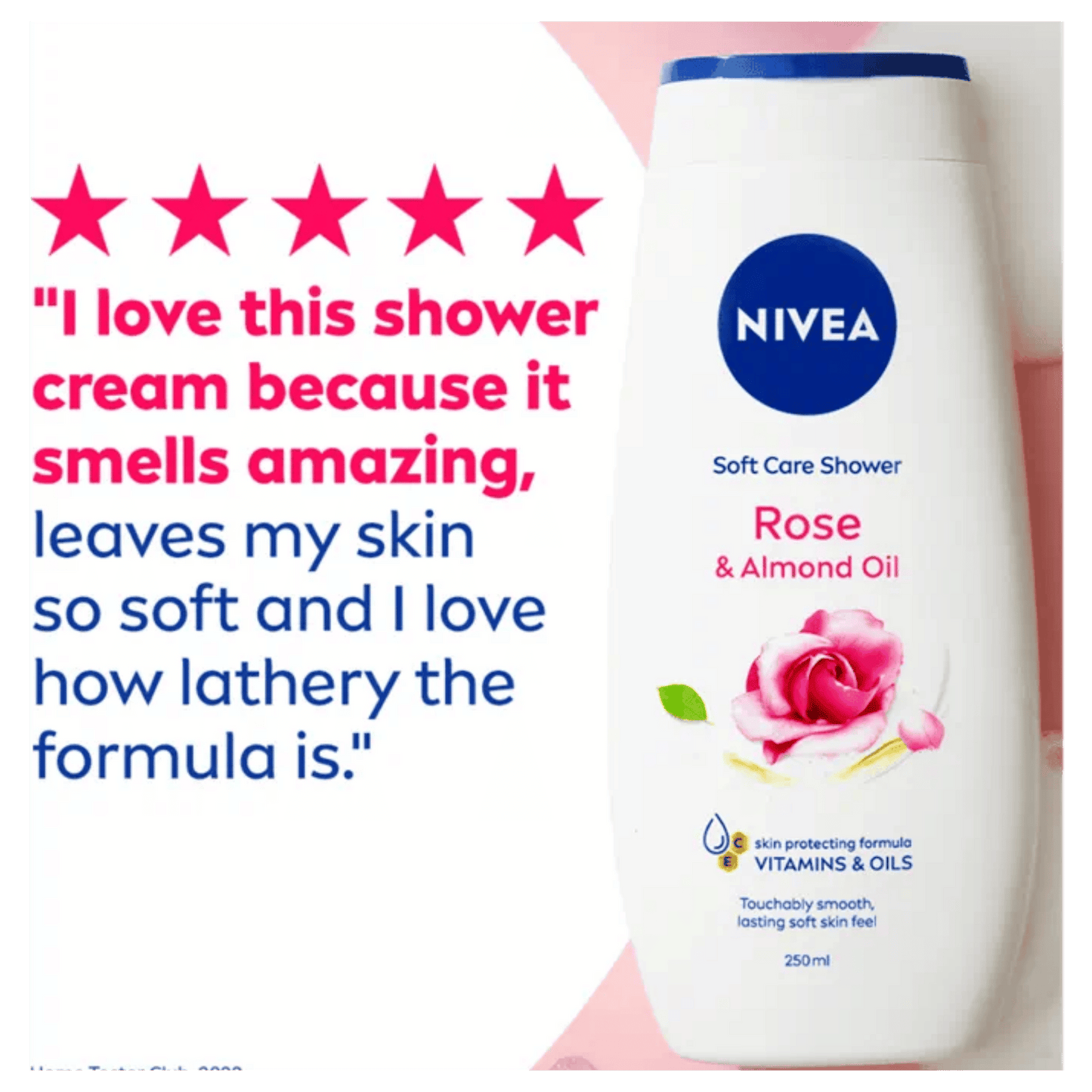 Nivea  Rose & Almond Oil Shower Cream (250ml)