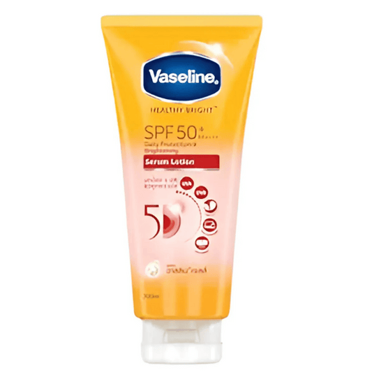 Buy Vaseline Healthy Bright Daily Protection & Brightening Serum (300ml) In SkinStash From Pakistan!