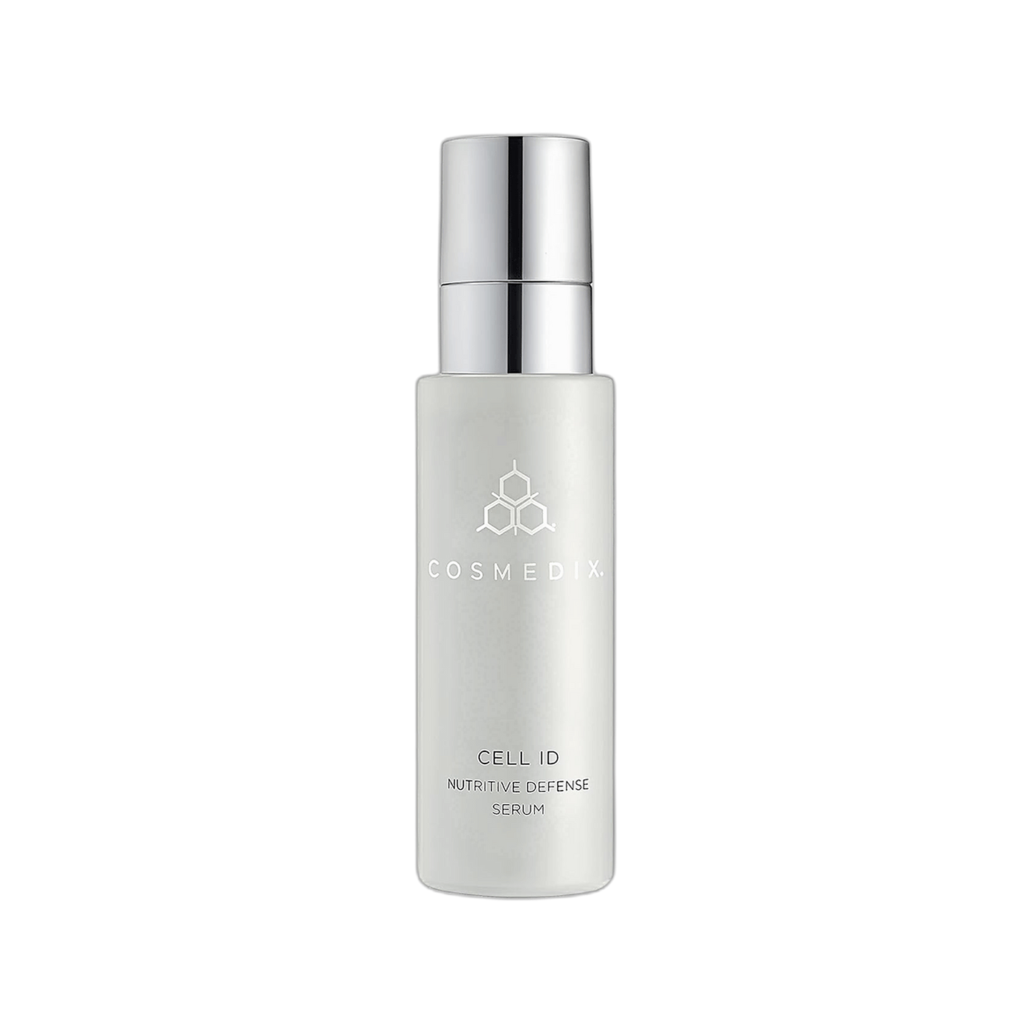 Cosmedix Cell ID Nutritive Defence Serum barrier support bottle on transparent background