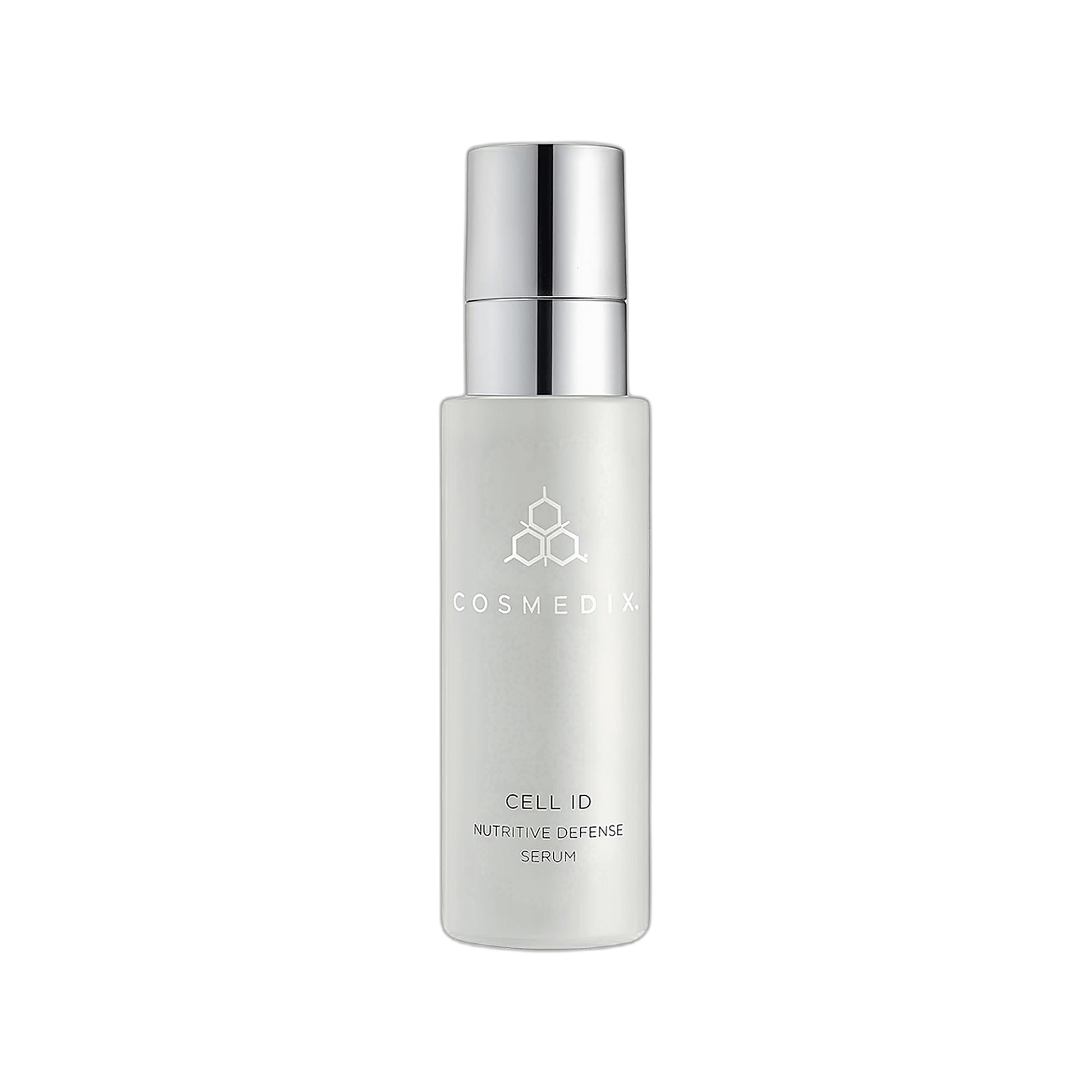 Cosmedix Cell ID Nutritive Defence Serum barrier support bottle on transparent background