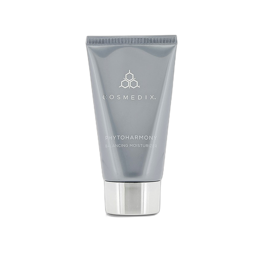 Cosmedix Phytoharmony Balancing Moisturizer tube for dry skin on transparent background