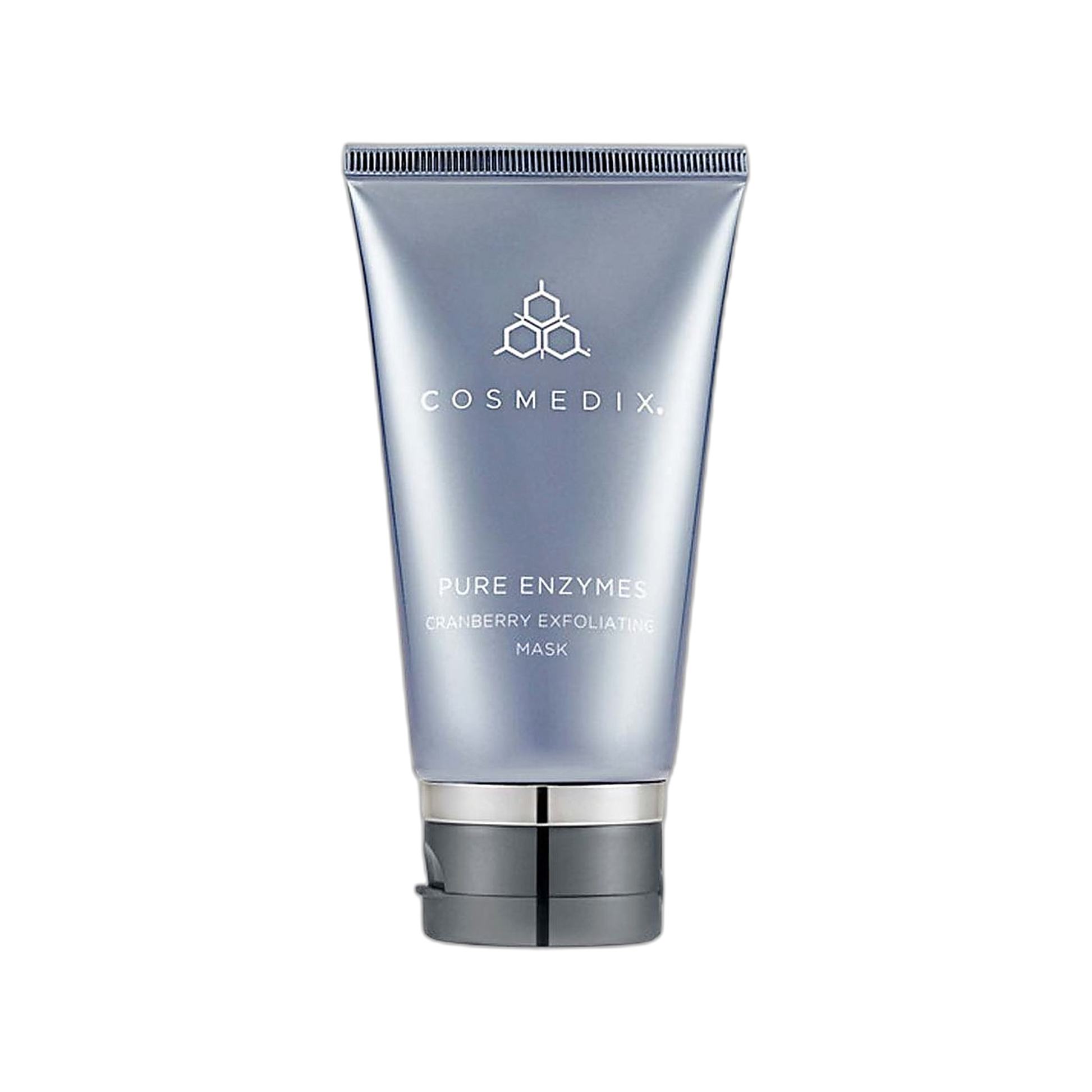 Cosmedix Pure Enzymes Cranberry Exfoliating Mask tube on transparent background
