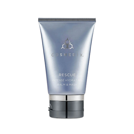 Cosmedix Rescue Intense Hydrating Balm and Mask for dry skin on transparent background