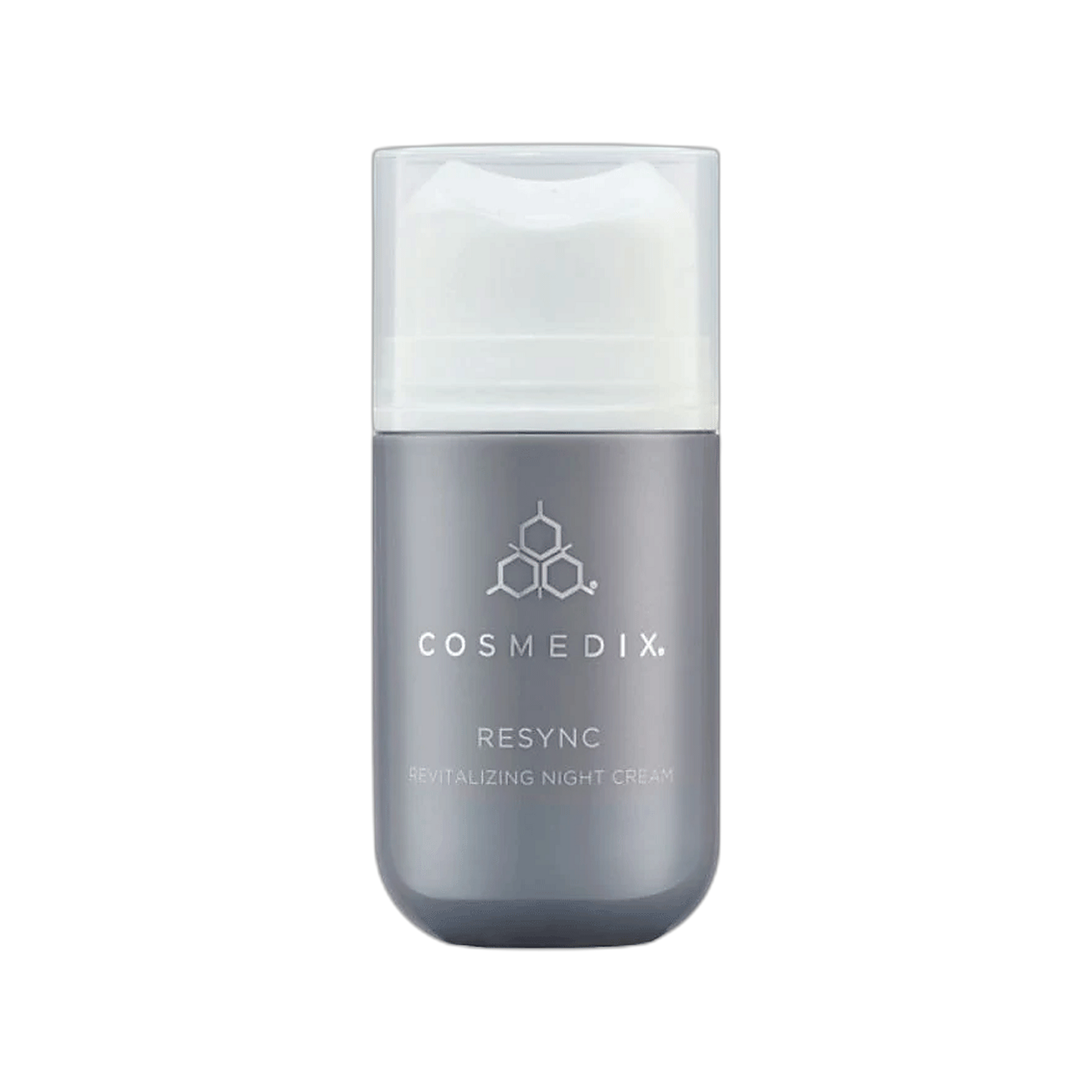 Cosmedix Resync Revitalizing Night Cream antioxidant moisturizer on transparent background