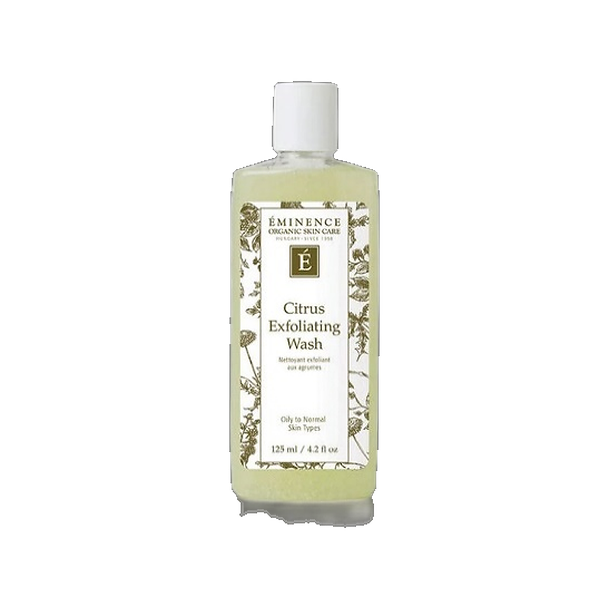 Eminence Citrus Exfoliating Wash bottle on white background
