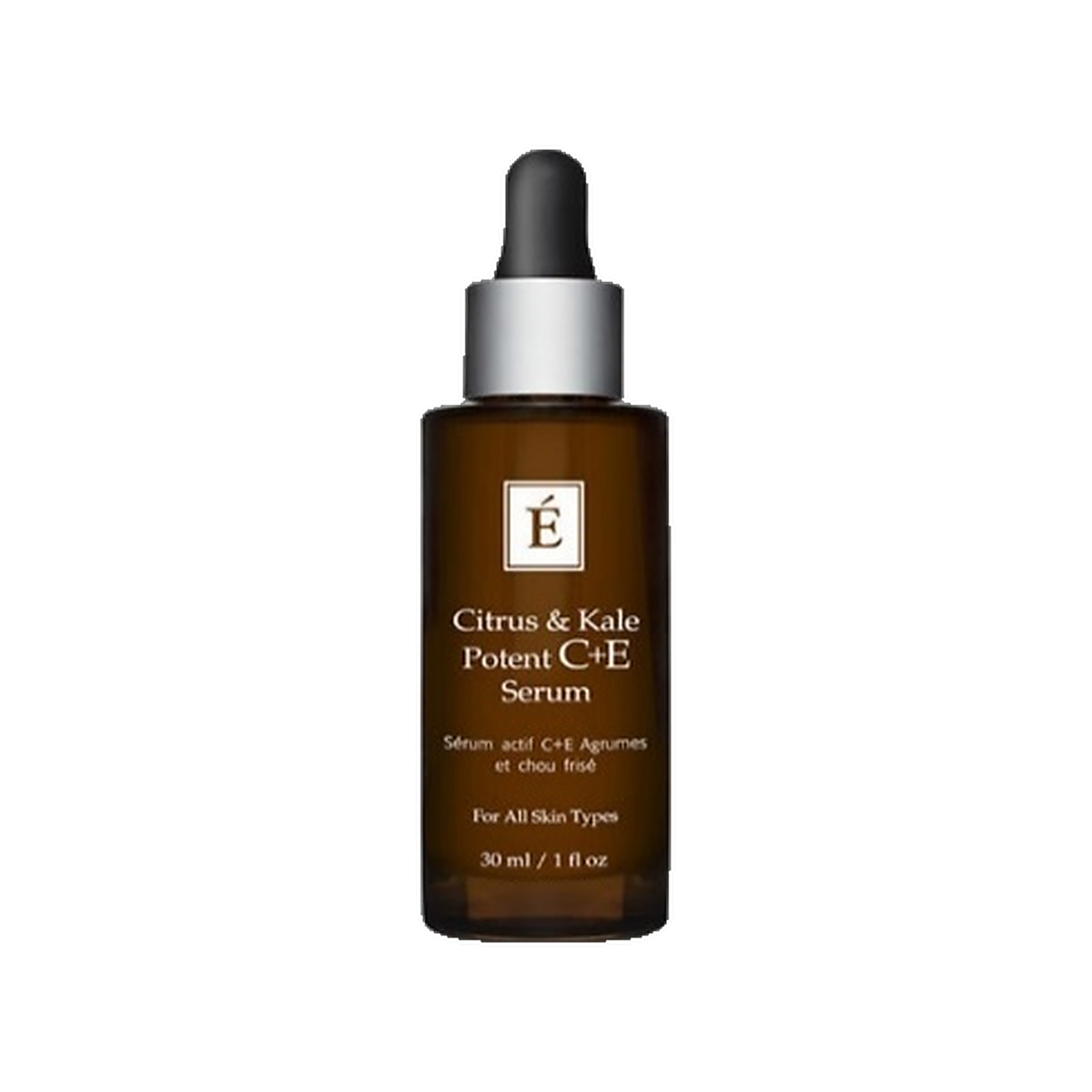 Eminence Citrus and Kale Potent C and E Serum bottle on white background