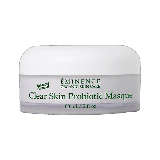 Eminence Clear Skin Probiotic Masque jar on white background