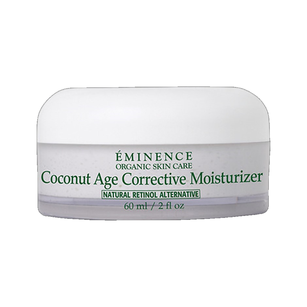 Eminence Coconut Age Corrective Moisturizer jar on white background
