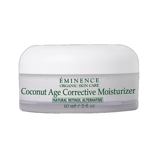 Eminence Coconut Age Corrective Moisturizer jar on white background