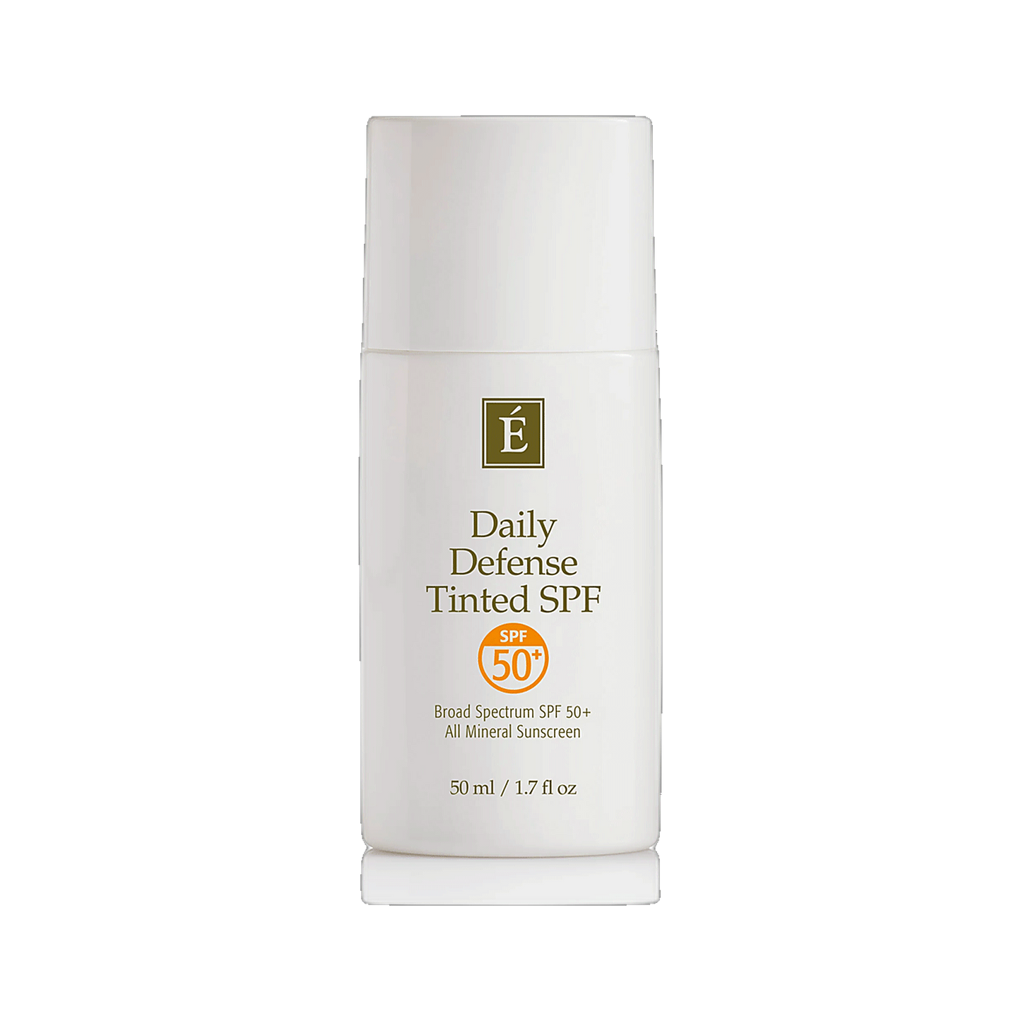 Eminence Daily Defense Tinted SPF mineral sunscreen with natural finish on transparent background