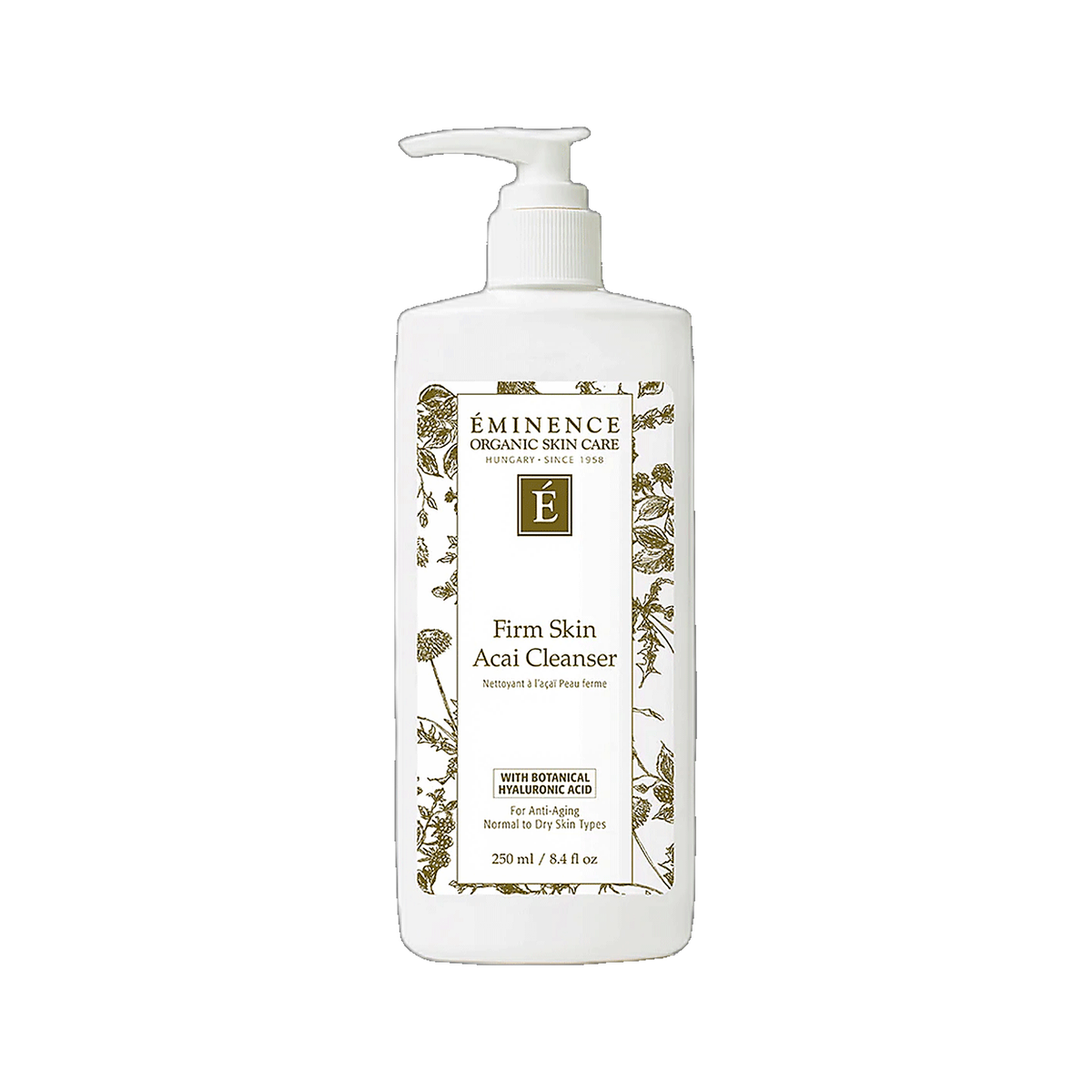 Eminence Firm Skin Acai Cleanser bottle on white background