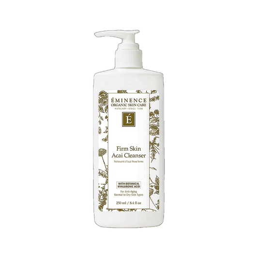 Eminence Firm Skin Acai Cleanser bottle on white background