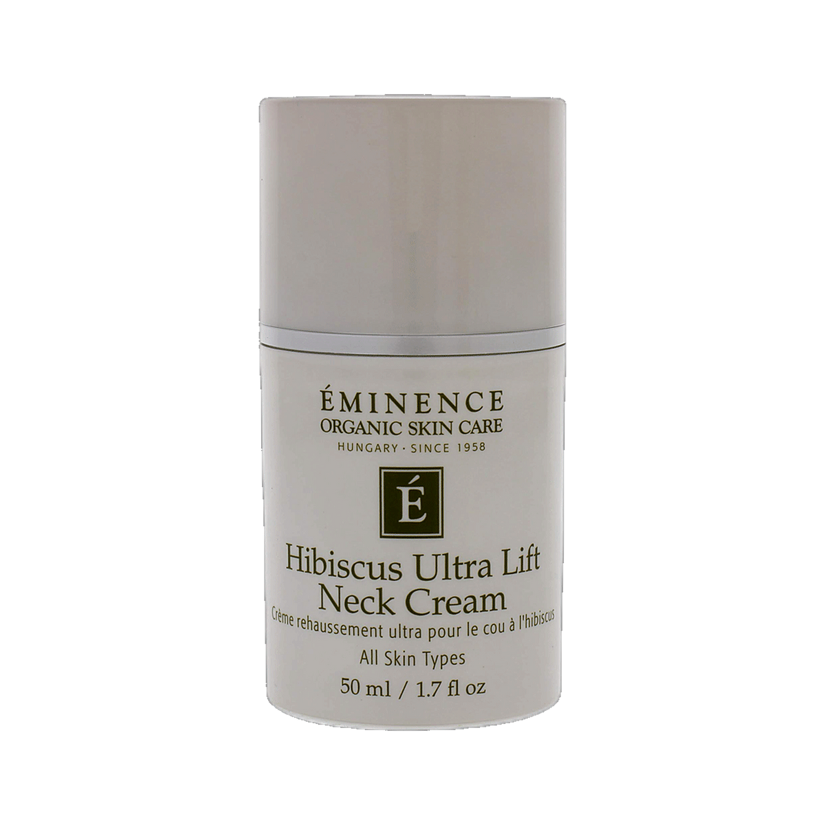 Eminence Hibiscus Ultra Lift Neck Cream firming neck treatment on transparent background