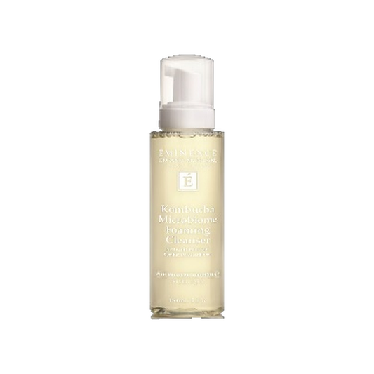 Eminence Kombucha Microbiome Foaming Cleanser bottle on white background