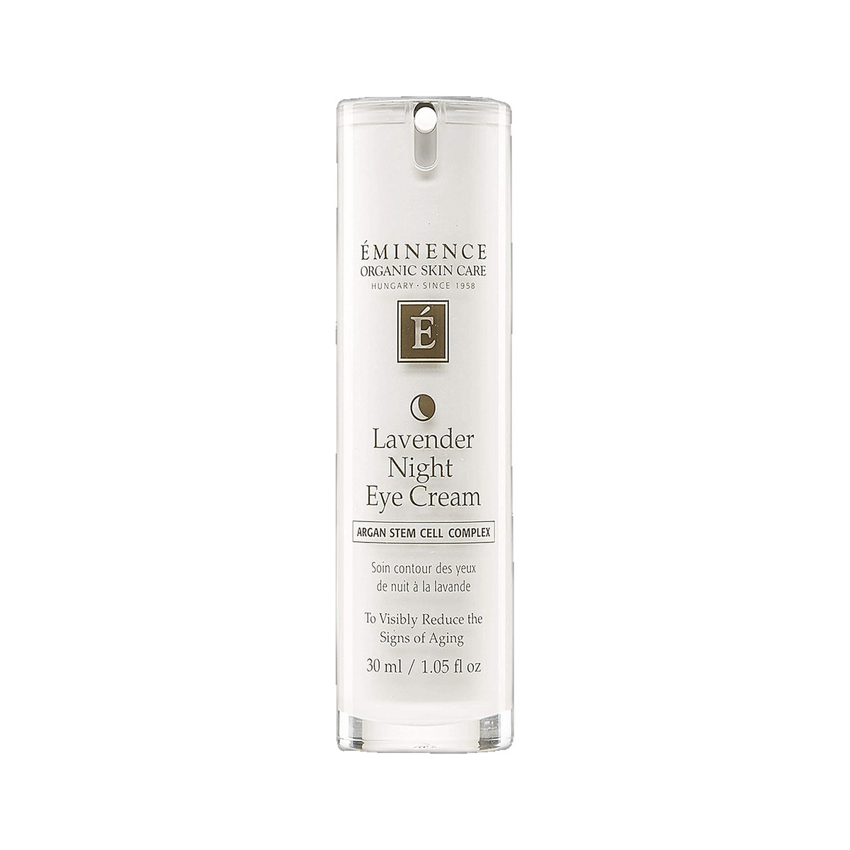Eminence Lavender Age Corrective Night Eye Cream soothing eye treatment on transparent background