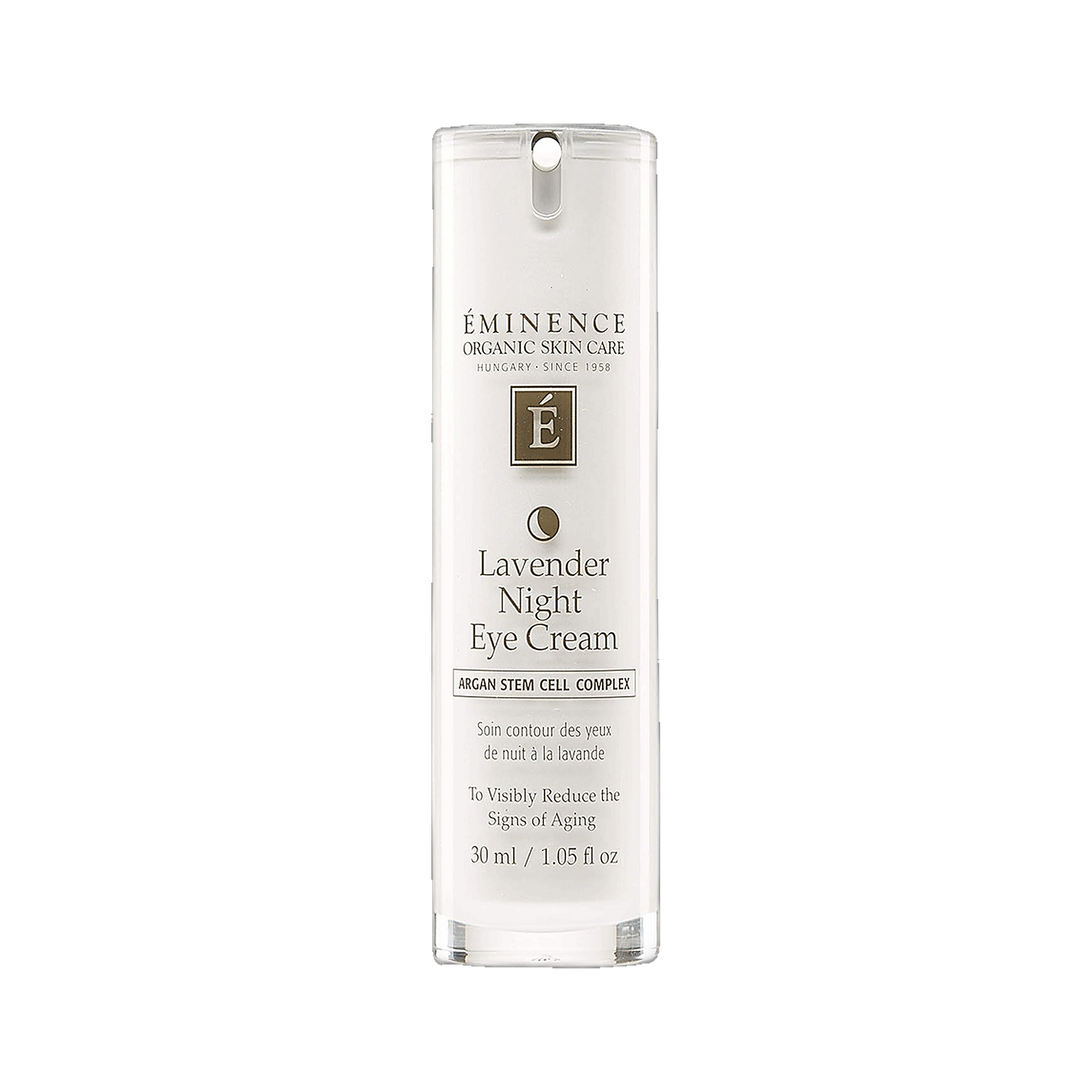 Eminence Lavender Age Corrective Night Eye Cream soothing eye treatment on transparent background