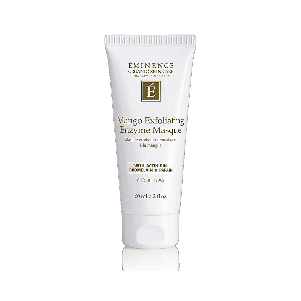 Eminence Mango Exfoliating Enzyme Masque jar on white background