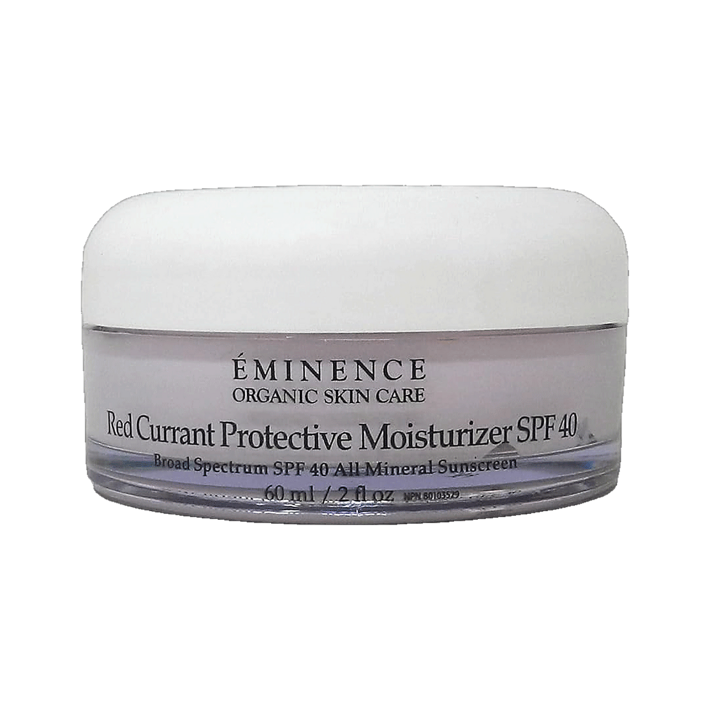 Eminence Red Currant Protective Moisturizer SPF 40 mattifying sunscreen on transparent background