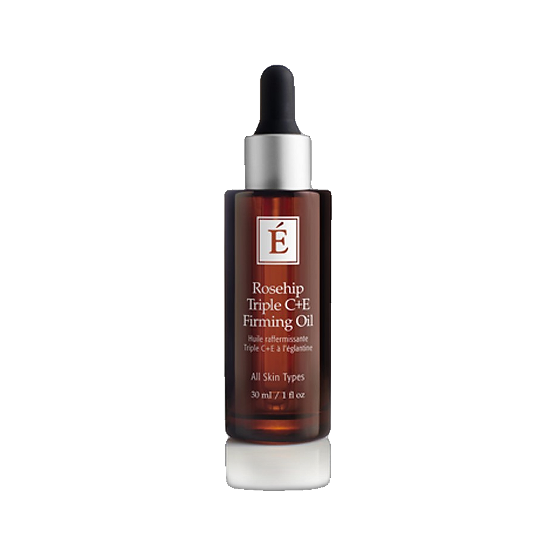 Eminence Rosehip Triple C+E Firming Oil concentrated facial oil on transparent background