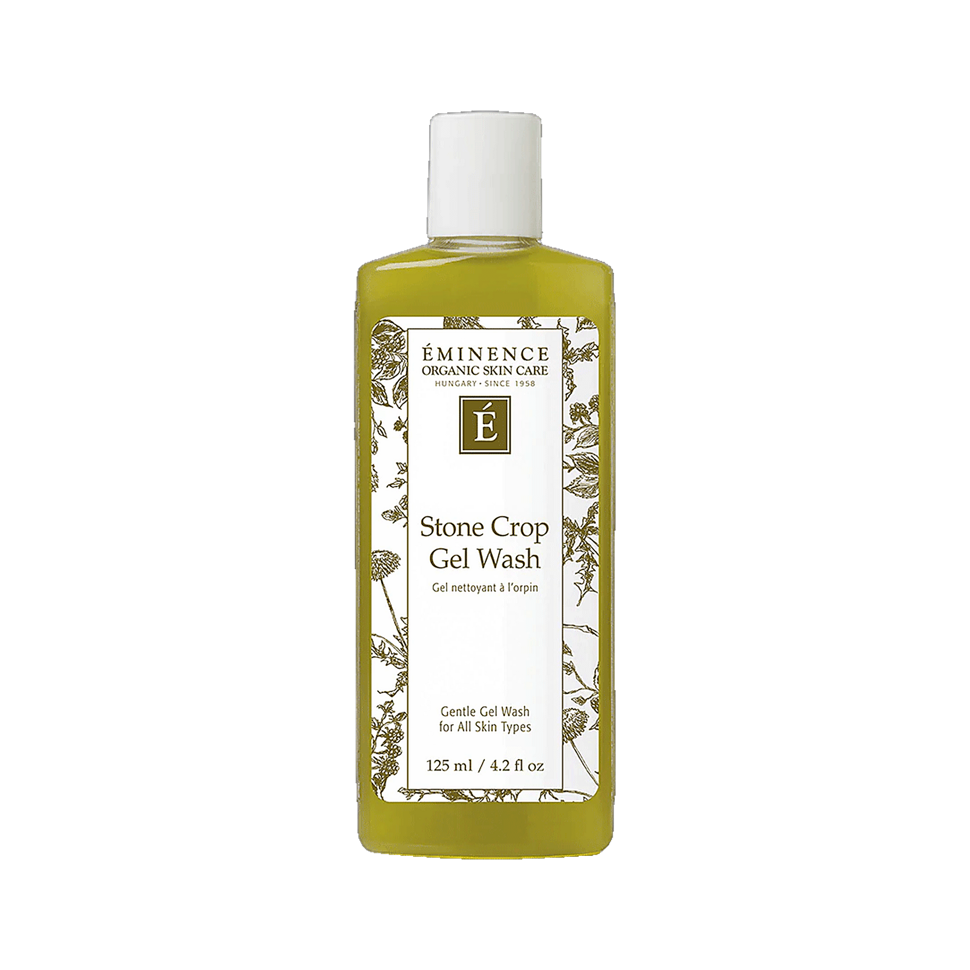 Eminence Stone Crop Gel Wash gentle hydrating cleanser on transparent background