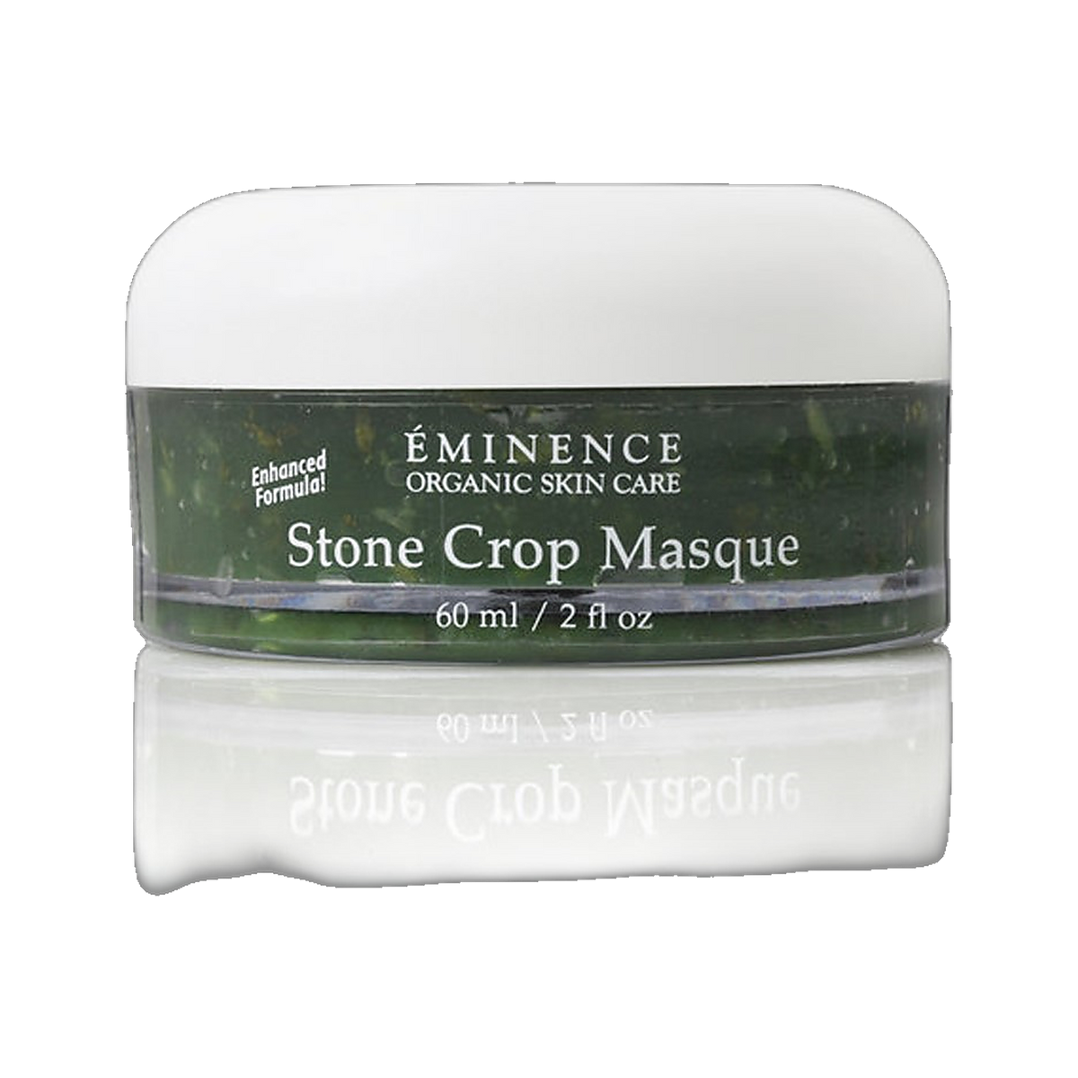 Eminence Stone Crop Masque brightening organic gel face mask on transparent background