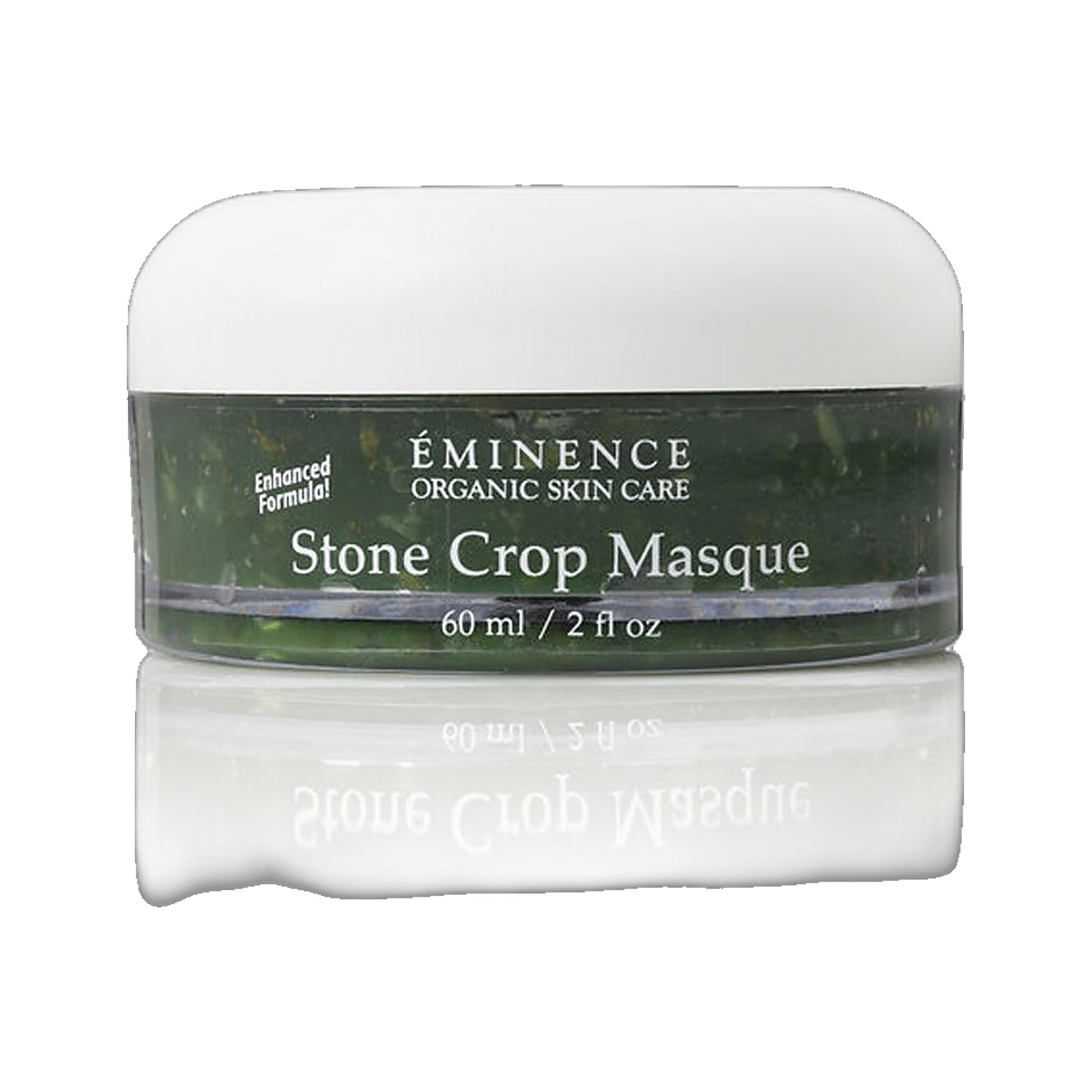 Eminence Stone Crop Masque brightening organic gel face mask on transparent background