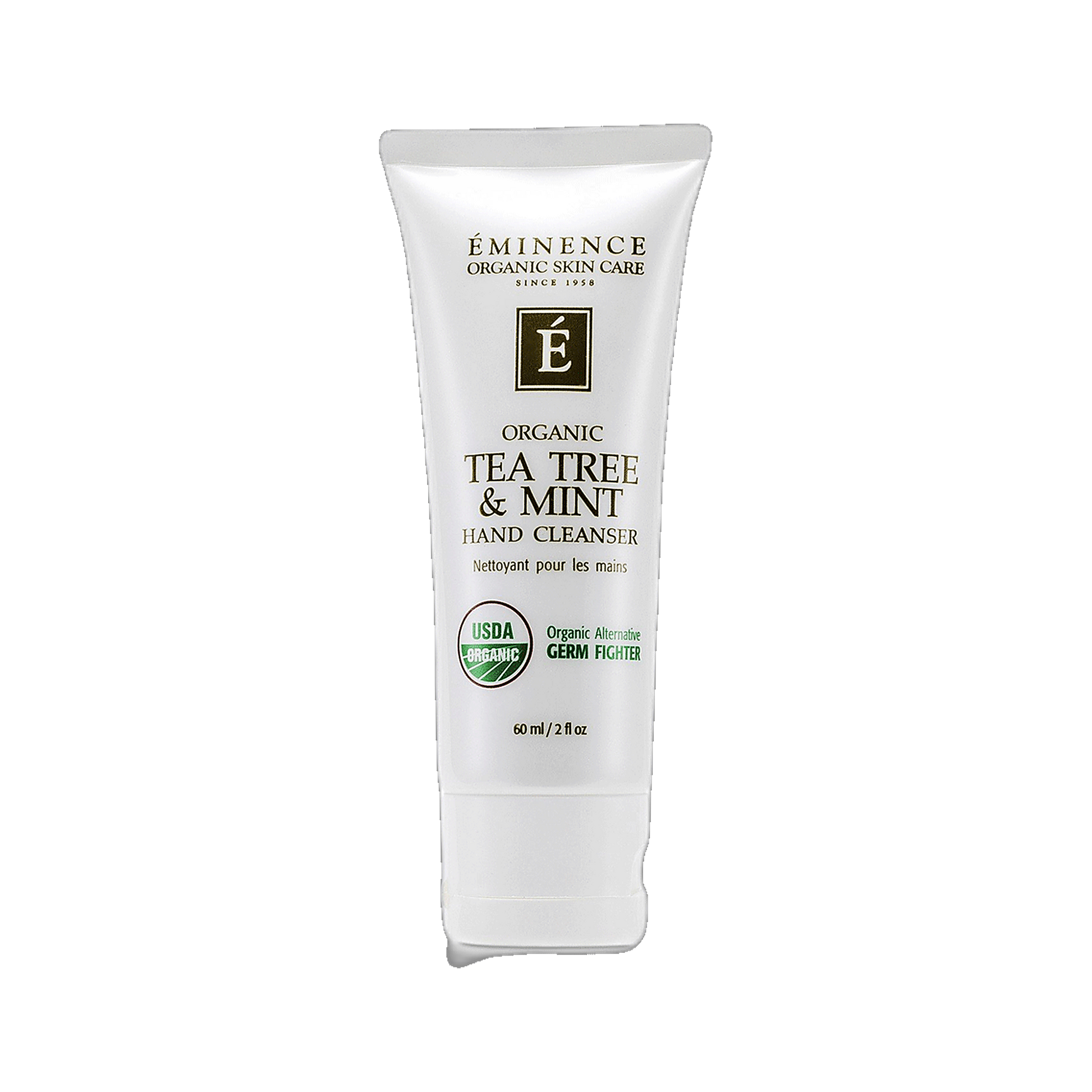 Eminence Tea Tree and Mint Hand Cleanser refreshing hand wash on transparent background