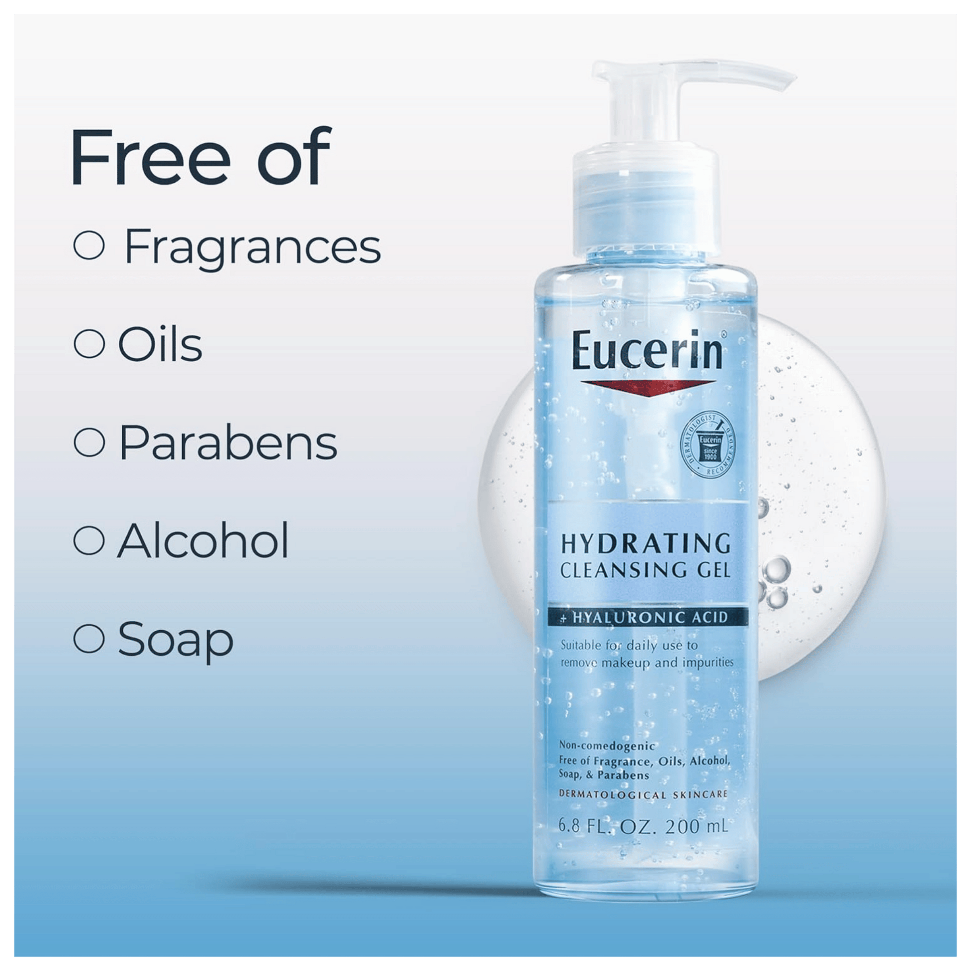 Imported Eucerin Hydrating Cleansing Gel