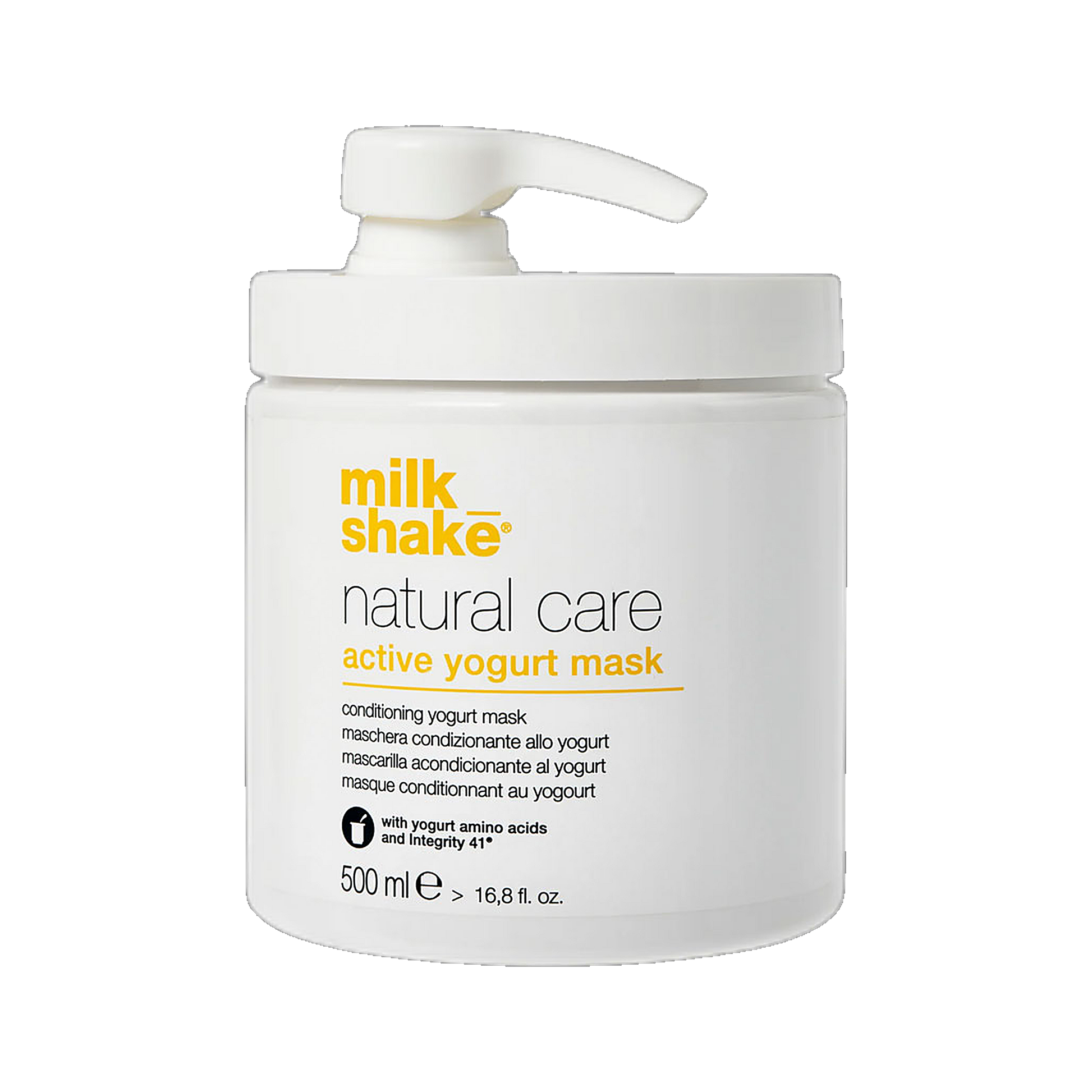 Milkshake Active Yogurt Mask nourishing hair mask salon size on transparent background