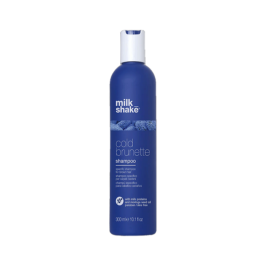 Milkshake Cold Brunette Shampoo blue toning shampoo for brunettes on transparent background